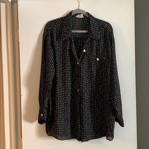 Black/multi polka dot Blouse